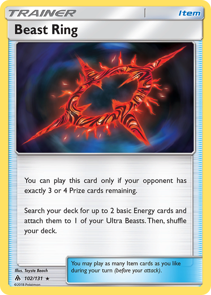 Beast Ring (102/131) [Sun & Moon: Forbidden Light]