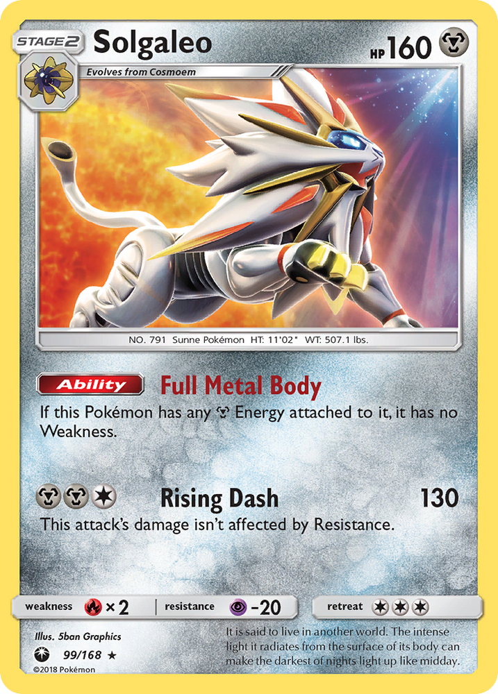 Solgaleo (99/168) [Sun & Moon: Celestial Storm]