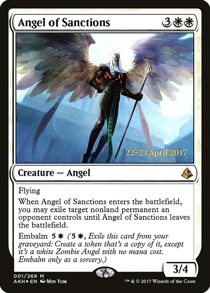 Angel of Sanctions  [Amonkhet Prerelease Promos]