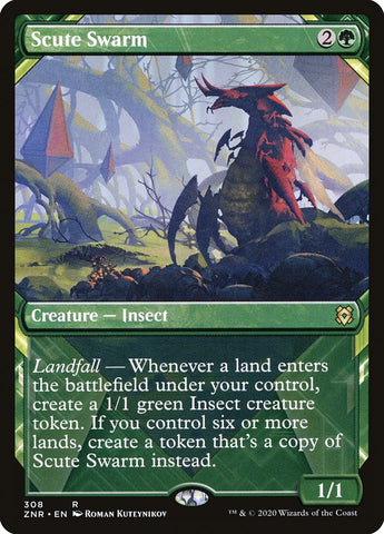 Scute Swarm (Showcase) [Zendikar Rising Extended Art]