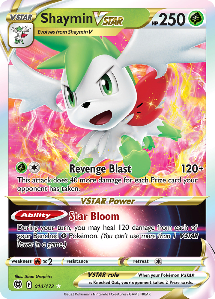 Shaymin VSTAR (014/172) (Jumbo Card) [Sword & Shield: Brilliant Stars]