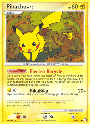 Pikachu (94/123) [Diamond & Pearl: Mysterious Treasures]