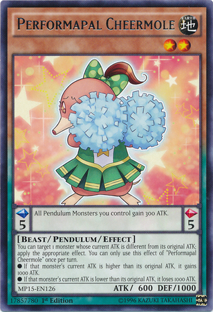 Performapal Cheermole [MP15-EN126] Rare