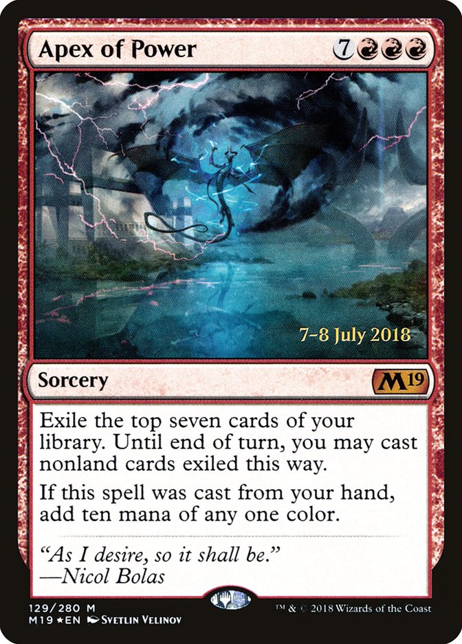 Apex of Power  [Core Set 2019 Prerelease Promos]