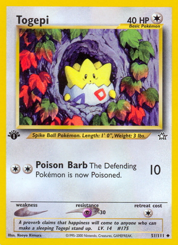 Togepi (51/111) [Neo Genesis 1st Edition]