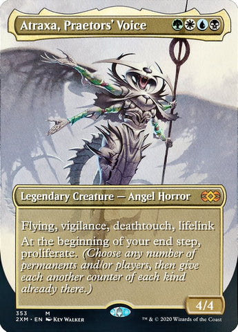 Atraxa, Praetors' Voice (Toppers) [Double Masters Extended Art]