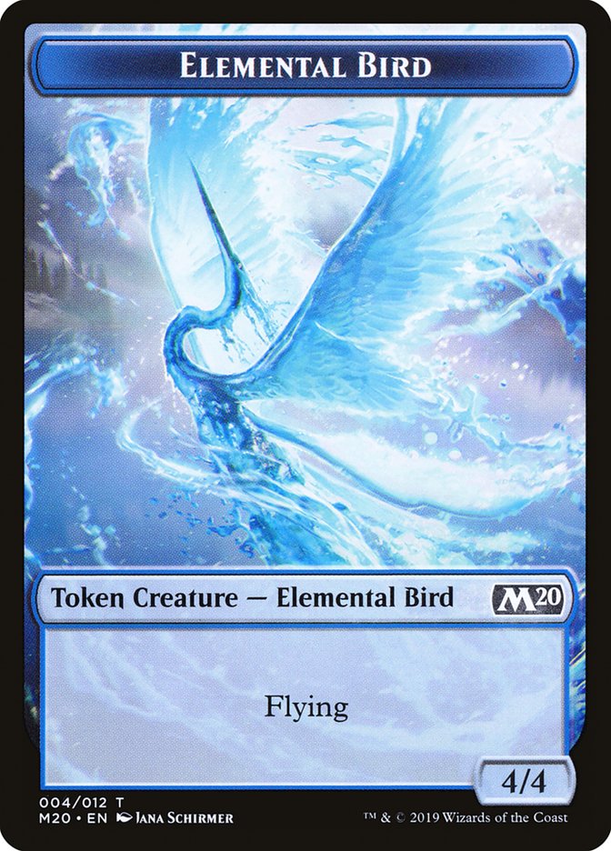 Elemental Bird [Core Set 2020 Tokens]