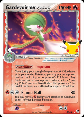 Gardevoir ex (93/101) (Delta Species) [Celebrations: 25th Anniversary - Classic Collection]