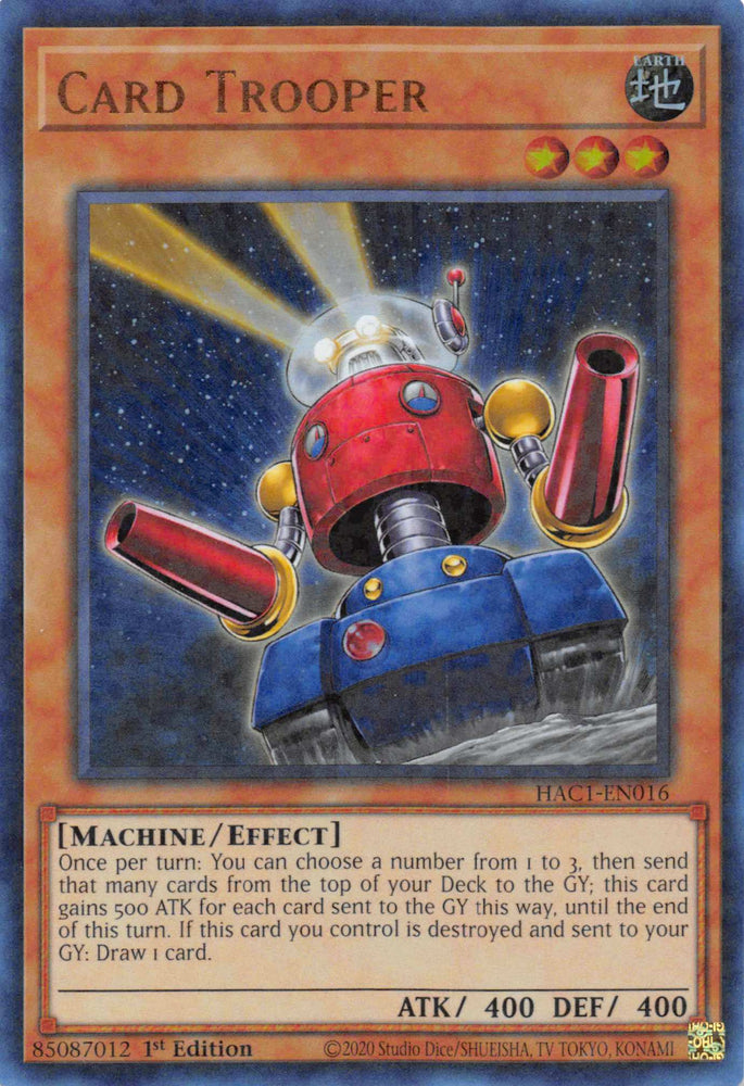 Card Trooper (Duel Terminal) [HAC1-EN016] Parallel Rare