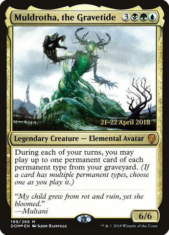 Muldrotha, the Gravetide  [Dominaria Prerelease Promos]