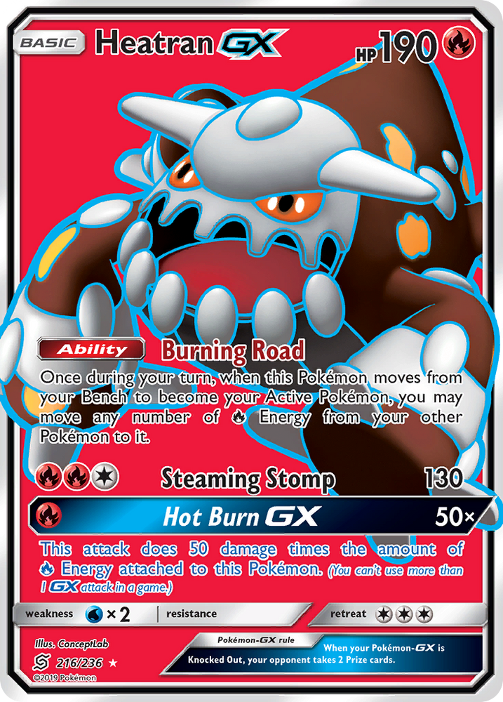 Heatran GX (216/236) [Sun & Moon: Unified Minds]