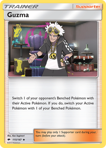 Guzma (115/147) [Sun & Moon: Burning Shadows]