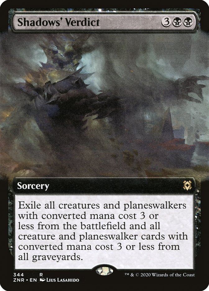 Shadows' Verdict (Extended) [Zendikar Rising Extended Art]