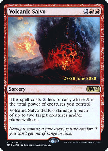 Volcanic Salvo  [Core Set 2021 Prerelease Promos]