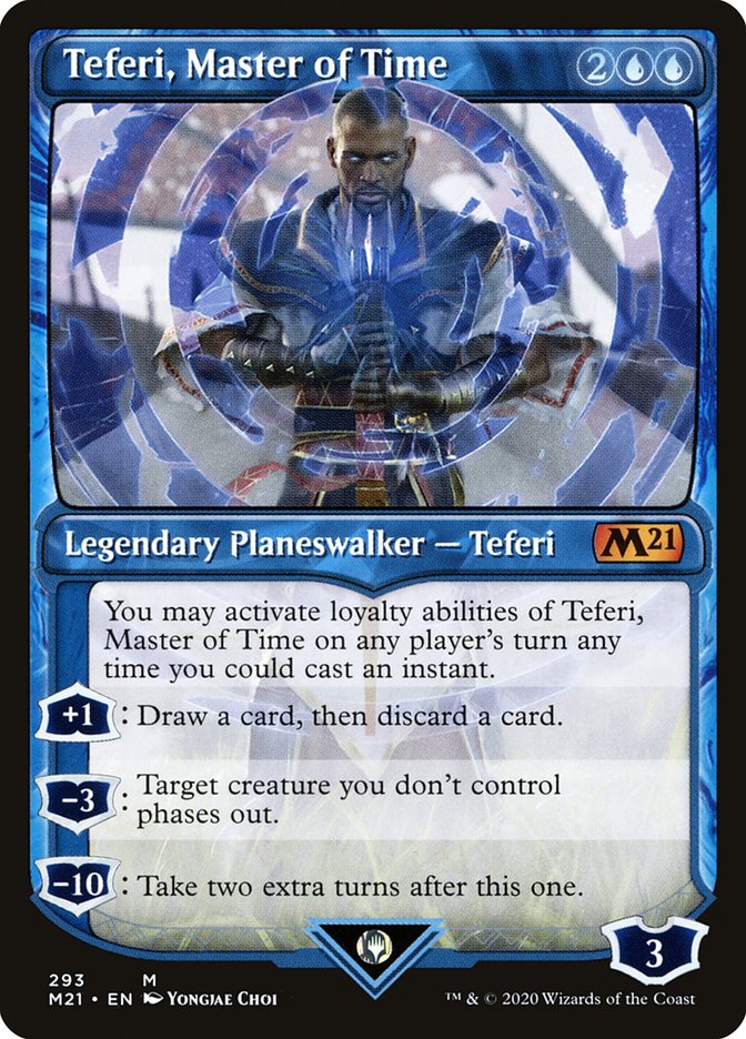 Teferi, Master of Time (Showcase) [Core Set 2021]