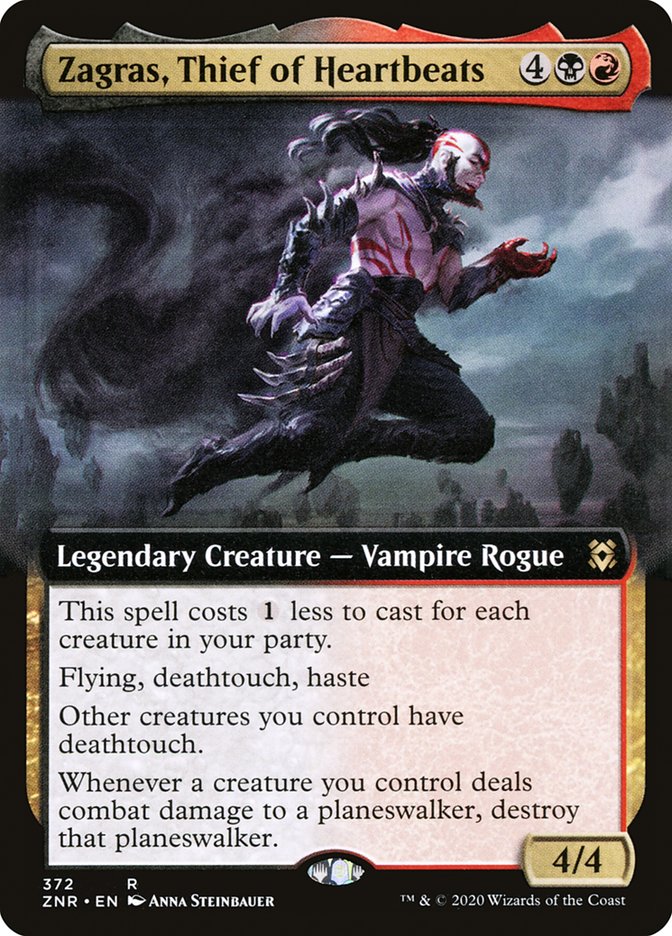 Zagras, Thief of Heartbeats (Extended) [Zendikar Rising Extended Art]