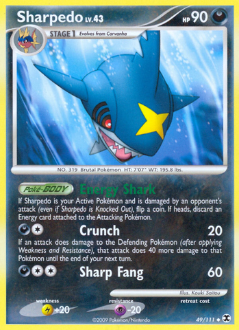 Sharpedo (49/111) [Platinum: Rising Rivals]