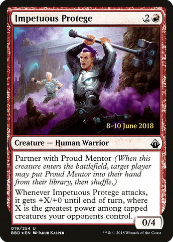 Impetuous Protege  [Battlebond Prerelease Promos]