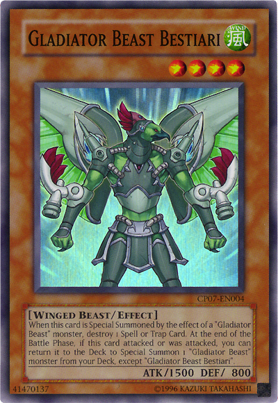 Gladiator Beast Bestiari [CP07-EN004] Super Rare