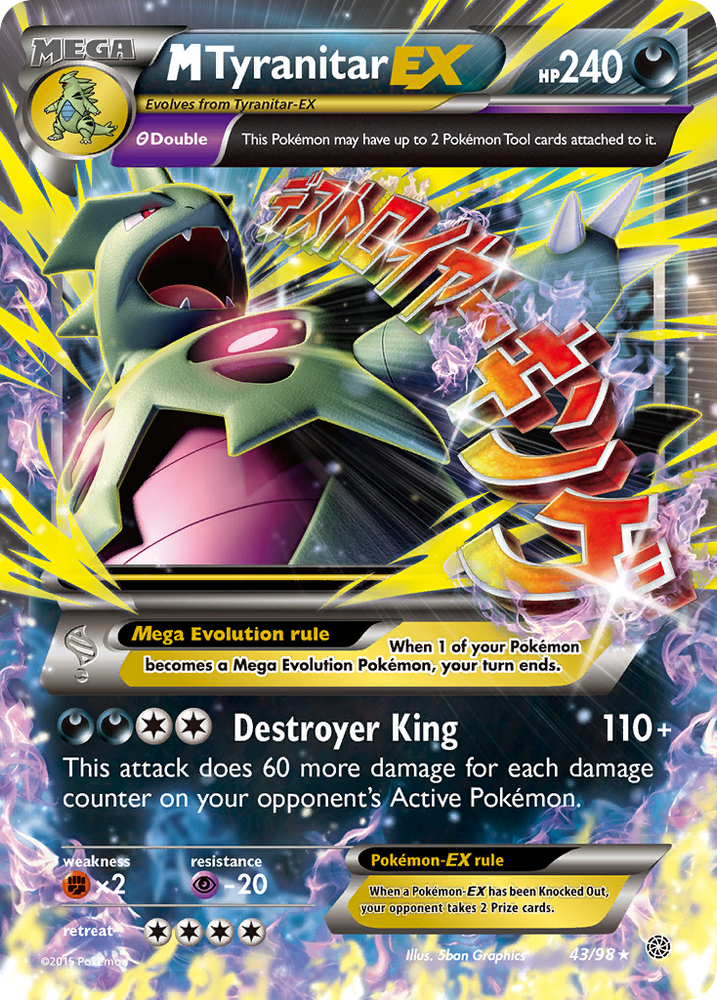 M Tyranitar EX (43/98) [XY: Ancient Origins]