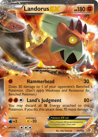 Landorus EX (89/149) [Black & White: Boundaries Crossed]