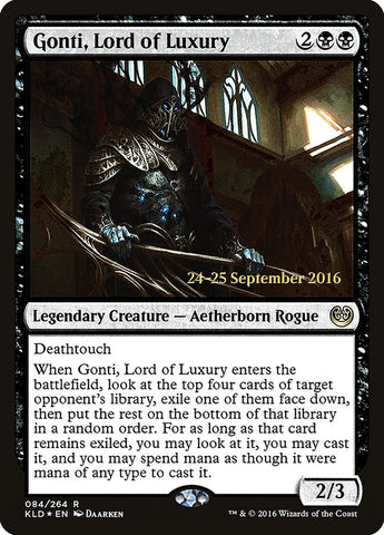 Gonti, Lord of Luxury  [Kaladesh Prerelease Promos]