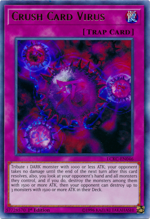 Crush Card Virus (Version 2) [LCKC-EN046] Ultra Rare