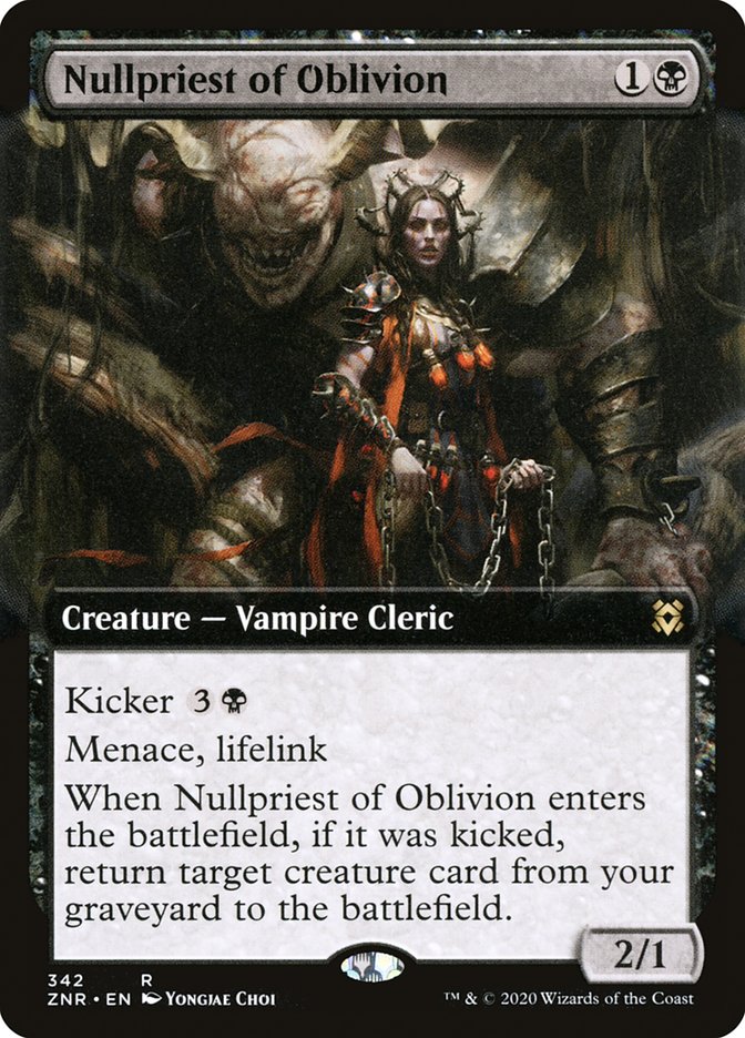Nullpriest of Oblivion (Extended) [Zendikar Rising Extended Art]