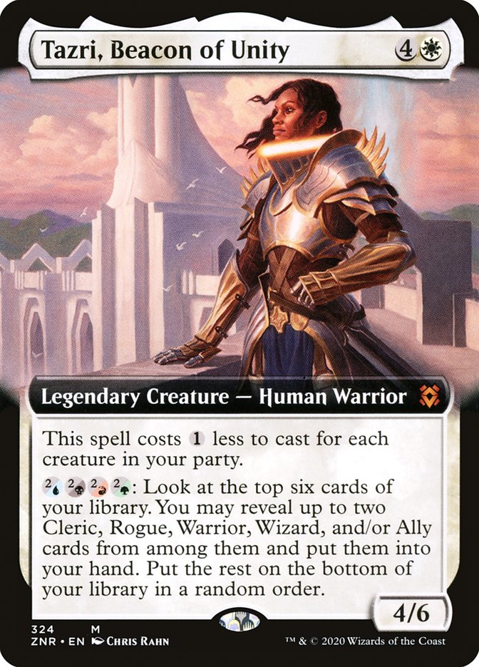 Tazri, Beacon of Unity (Extended) [Zendikar Rising Extended Art]