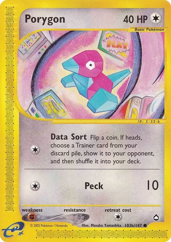 Porygon (103b/147) [Aquapolis]