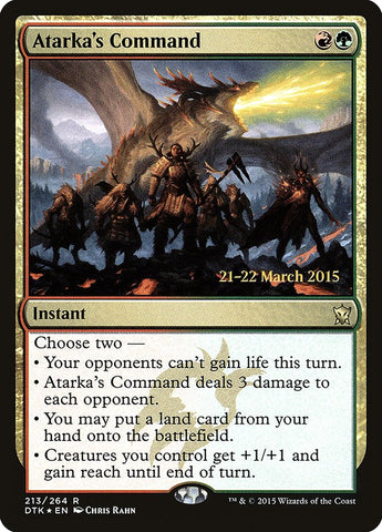 Atarka's Command  [Dragons of Tarkir Prerelease Promos]