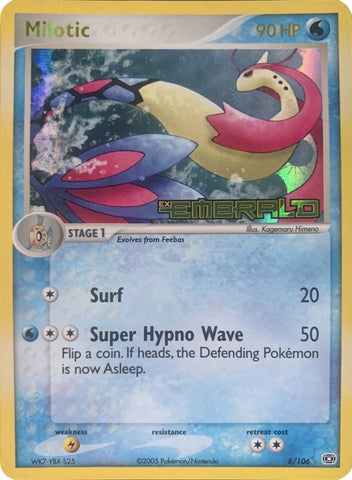 Milotic (8/106) (Stamped) [EX: Emerald]