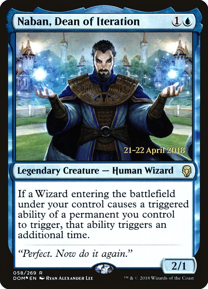 Naban, Dean of Iteration  [Dominaria Prerelease Promos]