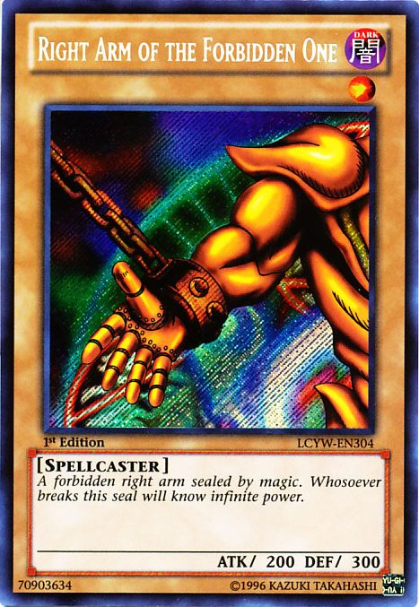Right Arm of the Forbidden One [LCYW-EN304] Secret Rare