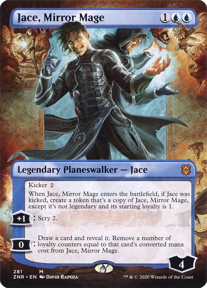 Jace, Mirror Mage (Borderless) [Zendikar Rising Extended Art]