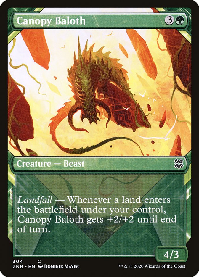 Canopy Baloth (Showcase) [Zendikar Rising Extended Art]