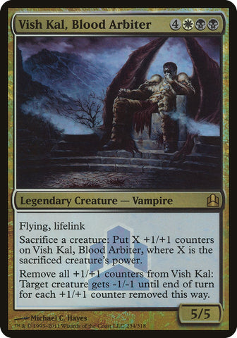 Vish Kal, Blood Arbiter (Launch) (Oversized) [Commander 2011 Prerelease Promos]