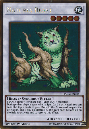 Naturia Beast [PGL2-EN086] Gold Rare