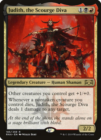 Judith, the Scourge Diva (Promo Pack) [Ravnica Allegiance Promos]