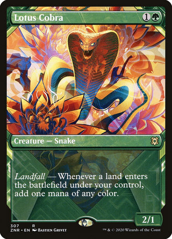 Lotus Cobra (Showcase) [Zendikar Rising Extended Art]