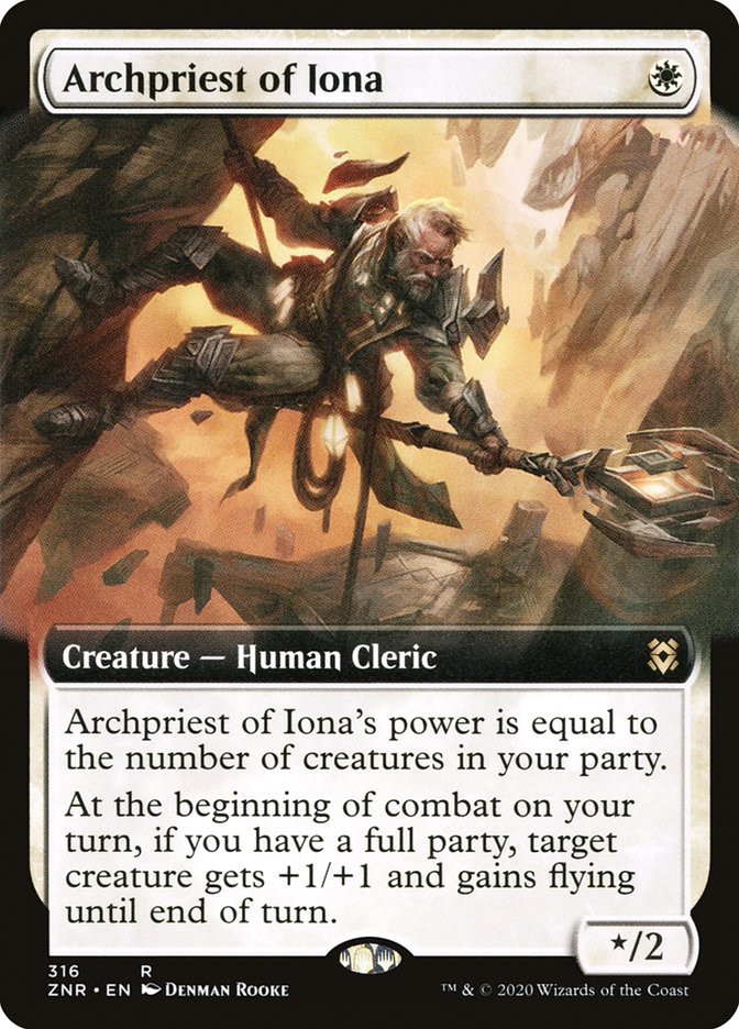 Archpriest of Iona (Extended) [Zendikar Rising Extended Art]