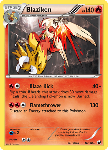 Blaziken (17/108) [Black & White: Dark Explorers]