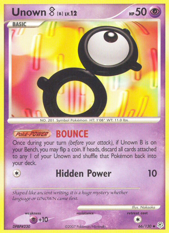 Unown B (66/130) [Diamond & Pearl: Base Set]