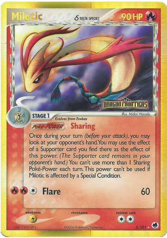 Milotic (5/101) (Delta Species) (Stamped) [EX: Dragon Frontiers]