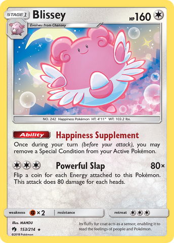 Blissey (153/214) [Sun & Moon: Lost Thunder]