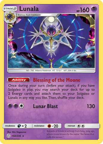 Lunala (102/236) [Sun & Moon: Cosmic Eclipse]