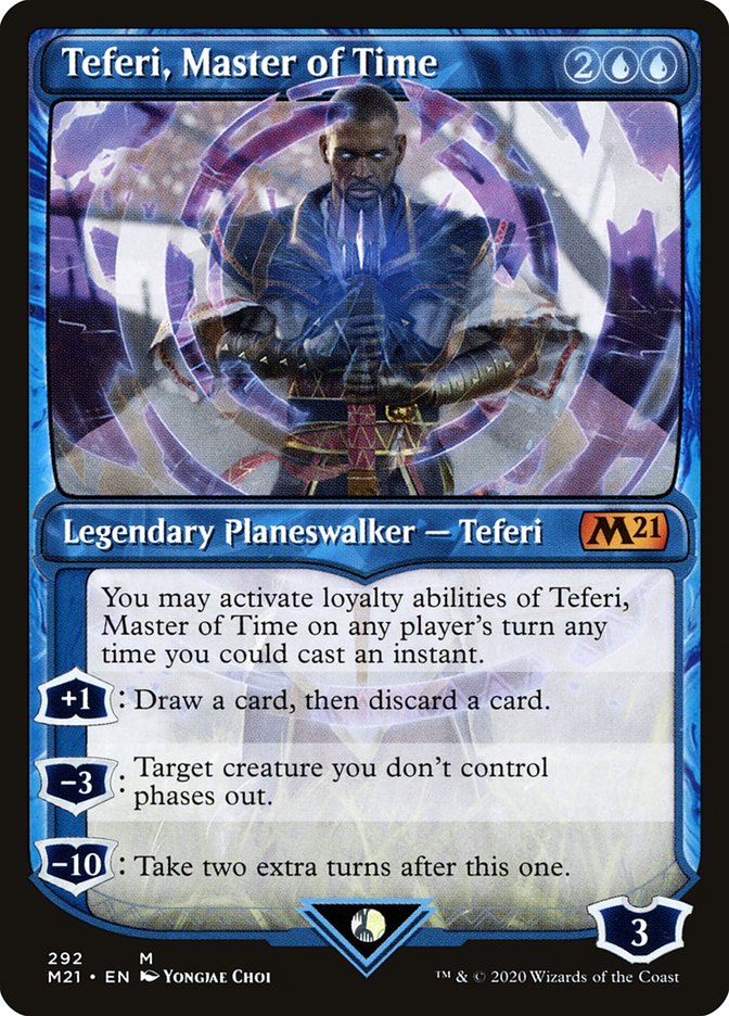 Teferi, Master of Time (Showcase) [Core Set 2021]