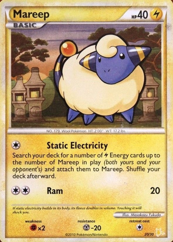 Mareep (20/30) [HeartGold & SoulSilver: Trainer Kit - Raichu]