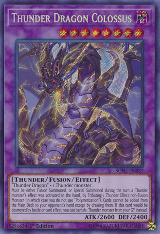 Thunder Dragon Colossus [SOFU-EN037] Secret Rare