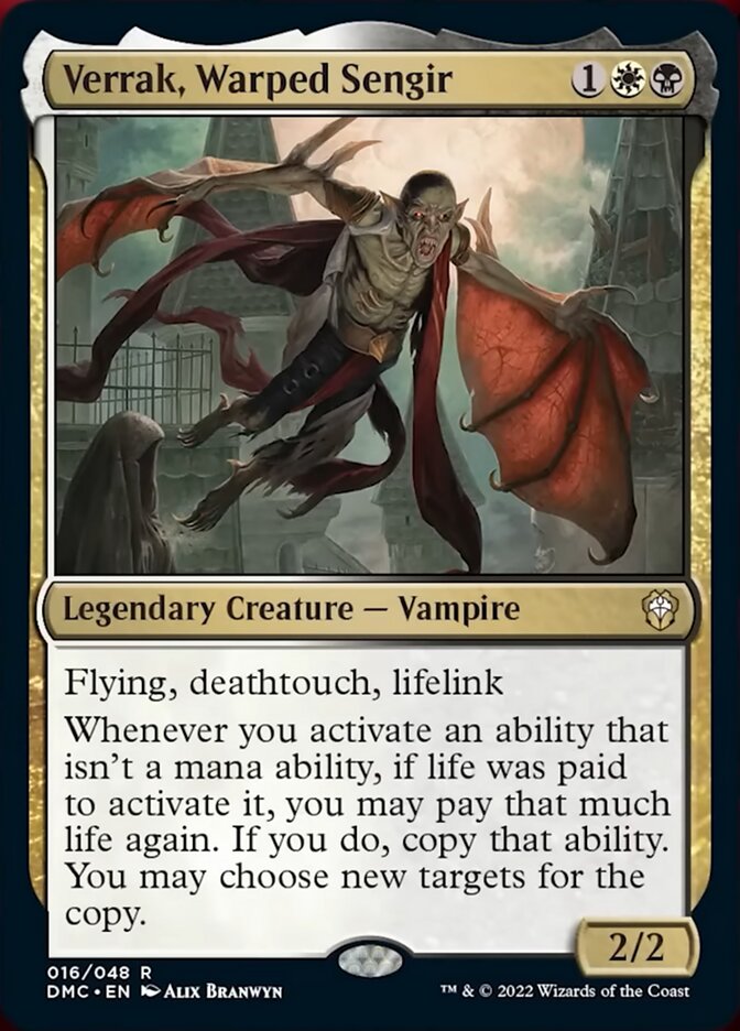 Verrak, Warped Sengir [Dominaria United Commander]